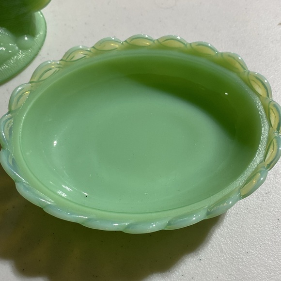 Vintage Jadeite Hen on Nest Covered Dish RARE XL Size - Picture 6 of 7